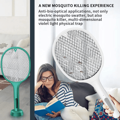 Electric Mosquito Racket - Powerful & Safe Fly Killer!