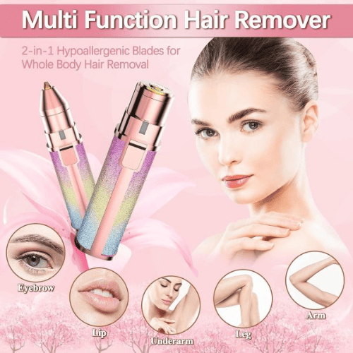 2-in-1 Electric Eyebrow Trimmer and Shaver for Women