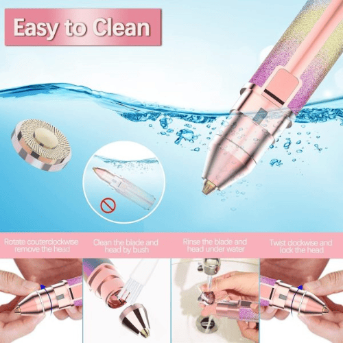 2-in-1 Electric Eyebrow Trimmer and Shaver for Women