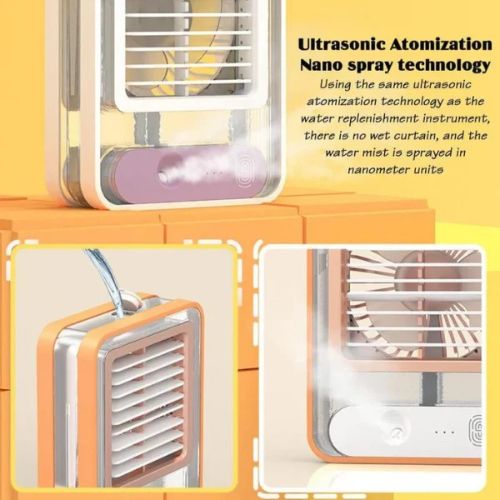 Stay Cool & Refreshed with Our Mini Mist Humidifier Fan!