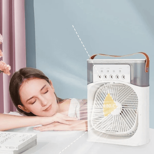 Portable Air Conditioner Fan || Fine Mist Water || Random Colours