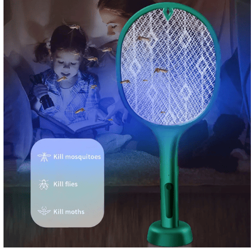 Electric Mosquito Racket - Powerful & Safe Fly Killer!