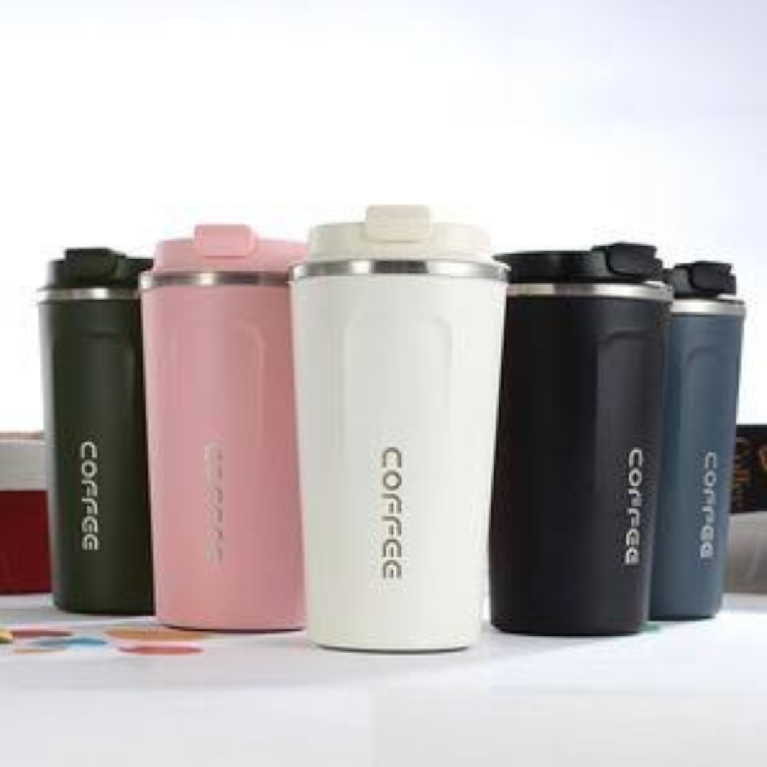 Reusable Coffee Travel Mug with Lid – Minimalist Coffee Cup