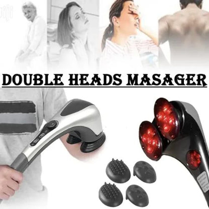 Double Head Full Body Massager Machine - Ultimate Pain Relief & Relaxation!