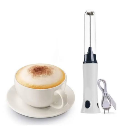 Electric Rechargeable Milk Frother with Frothing Wand
