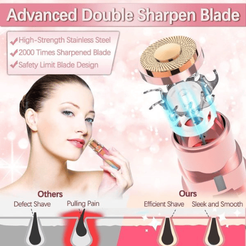 2-in-1 Electric Eyebrow Trimmer and Shaver for Women