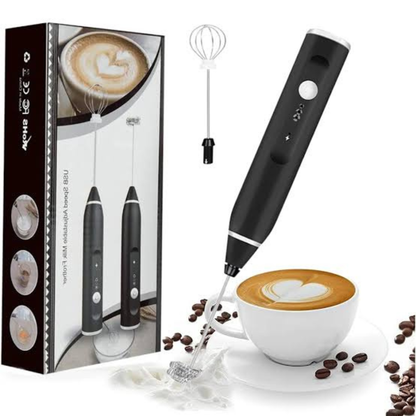 2 in 1 Electric Rechargeable Coffee Beater & Milk Frother and Foamer