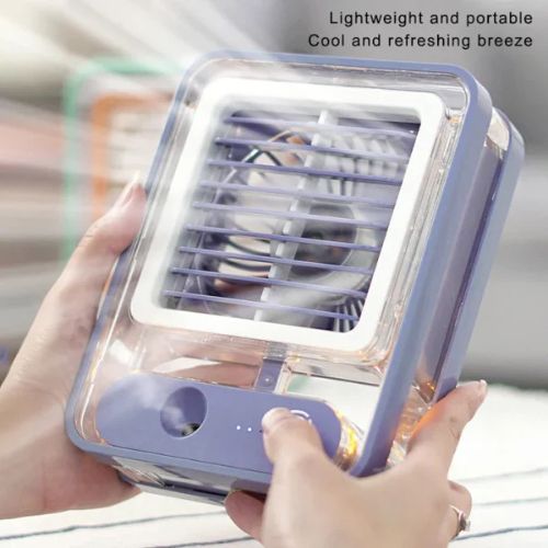 Stay Cool & Refreshed with Our Mini Mist Humidifier Fan!