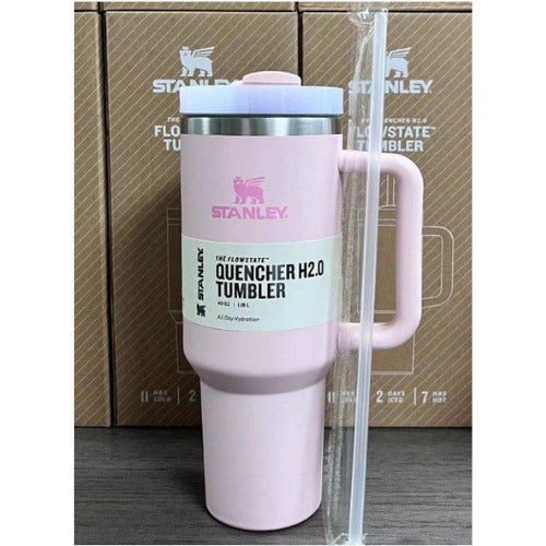 Pink Stanley Quencher H2.O tumbler