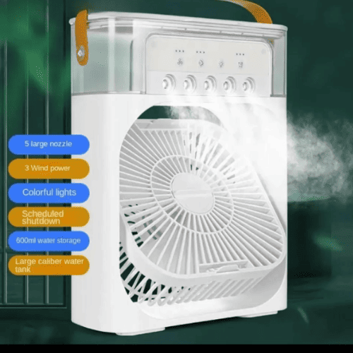 Portable Air Conditioner Fan || Fine Mist Water || Random Colours